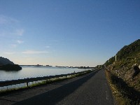 Dusk on a Lofoten street