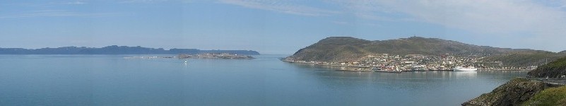 View from a cliff over Hammerfest