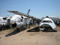 'Boeing 747 cockpit and Vought A-7D Corsair II wreck