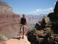 View past me for the canyon from Hermits Trail