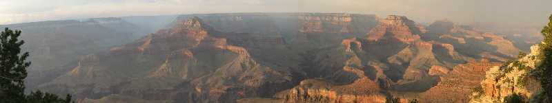 Changing colors under the setting sun at Yaki Point