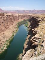 The Colorado as seen from Navajo Bridge at Marble Canyon