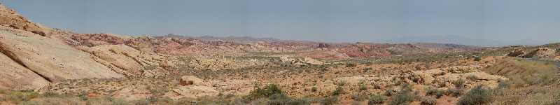 A view across the colorful Valley of Fire