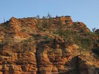 Spectacular colors in the evening sunlight