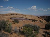 Mesa Arch, perched on the rim