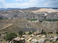 View from the top of Bigham Hill Road