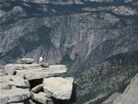 On the edge of Half Dome