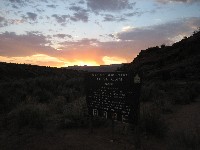 Crack of dawn at the trailhead