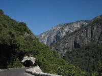 Tunnel along Big Oak Flat Road