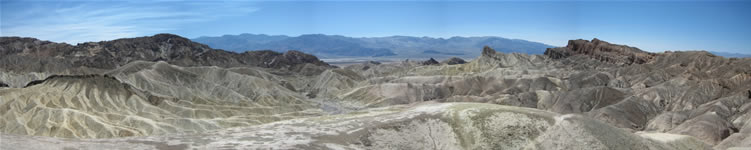 Panoramic view from Zabriski Point