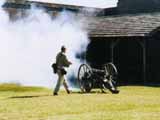 Cannon firing at Fort